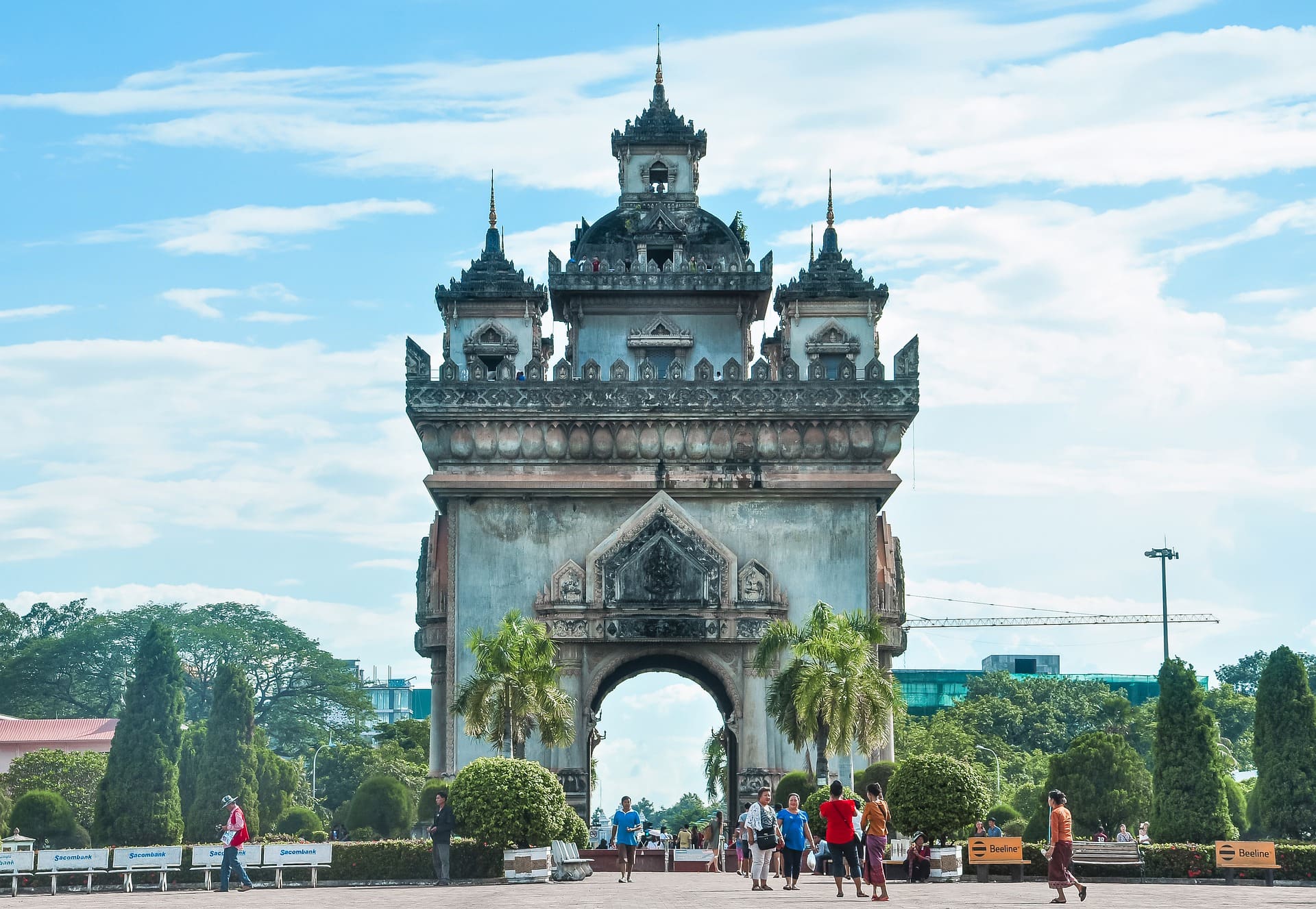 Ein Besuch der Tempelanlage Vientiane